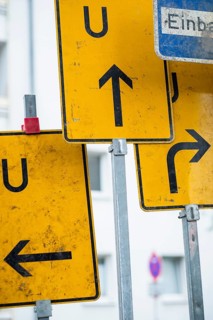 Many traffic signs