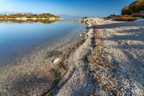 Lake Scutari beach near the village of Donji Murici