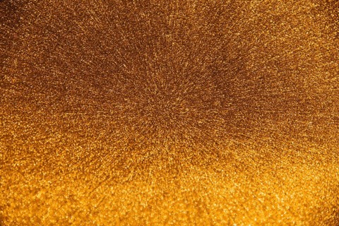 From droplets golden water