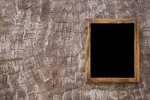 Black wooden slate wall