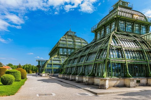 Palm House in Schoenbrunn Palace Park