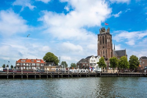 Grote Kerk and city view Dordrecht
