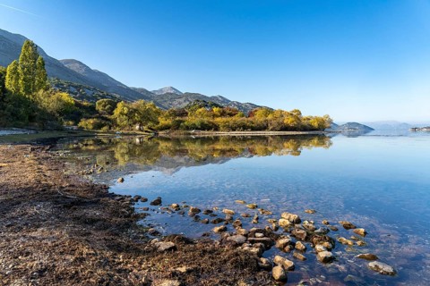 Lake Scutari near the village of Donji Murici