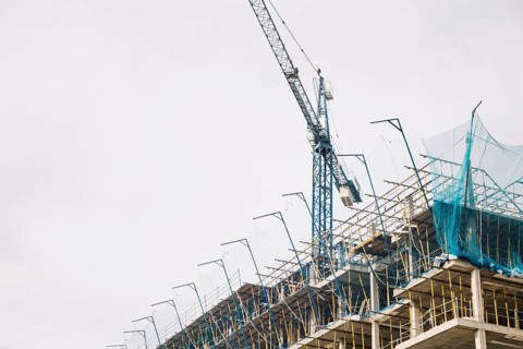 Crane building construction