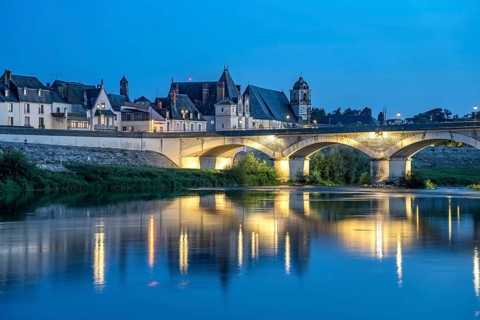 Loire Bridge at dusk