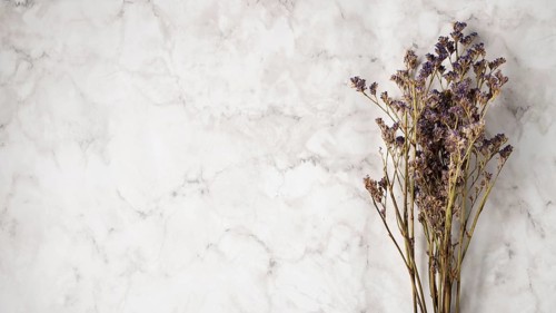 Bouquet lavender with copy space