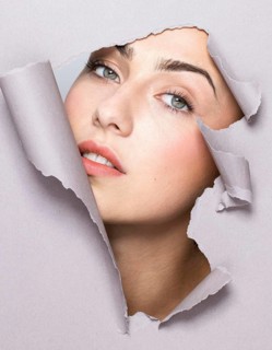 Close up view beautiful woman concept