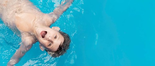 Medium shot kid pool