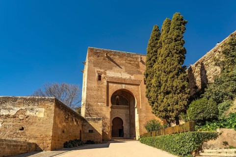 The Gate of Justice Puerta de Justitia to the Alhambra World Heritage Site in Granada