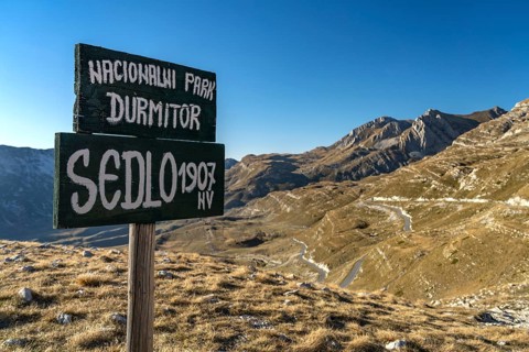 Sign at Sedlo Pass