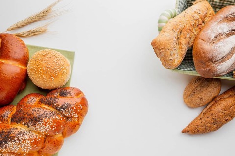 Different pastry basket