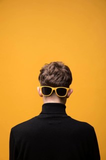 Portrait fashionable boy from