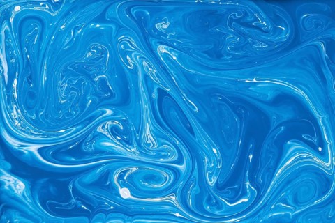 Blue white liquid marble abstract background
