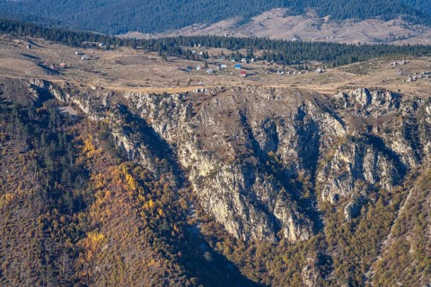 View from the lookout peak Curevac into the Tara Gorge