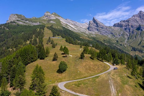 Alp Loutze in the Ovronnaz hiking area