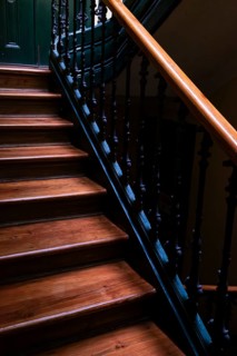 Old steps in a house in Lisbon