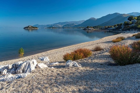Lake Scutari beach near the village of Donji Murici
