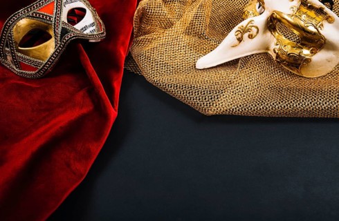 Beautiful masks pieces clothes