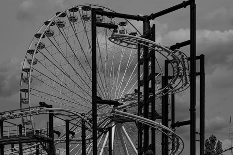 Dark clouds over the adrenalin attraction Volare