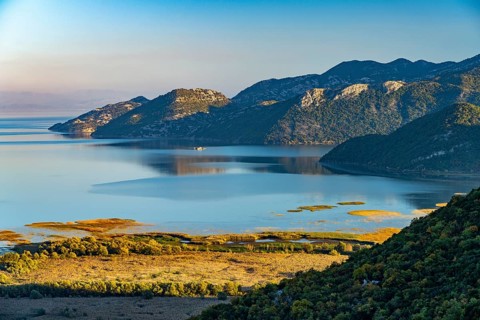 View over Lake Scutari