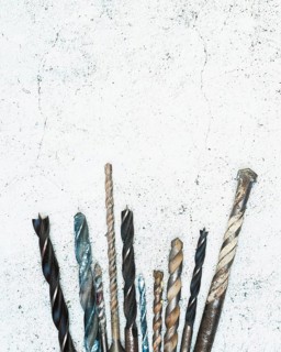 Top view drilling bits