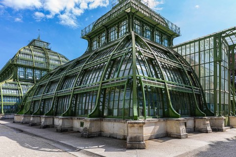 Palm House in Schoenbrunn Palace Park