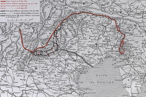 Map of the Northern Italy Battle