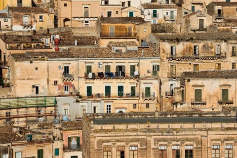 Historical houses on the hillside