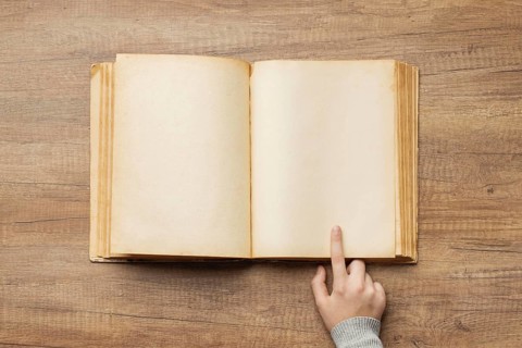 Creative composition old book
