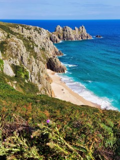 Treen cliffs and Pedn Vounder beach