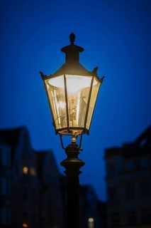 A gas lantern in Duesseldorf