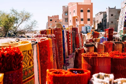 Carpets market marrakech