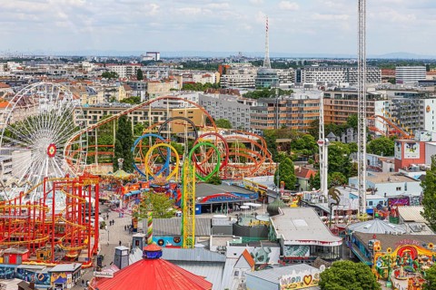 View of the Prater amusement park