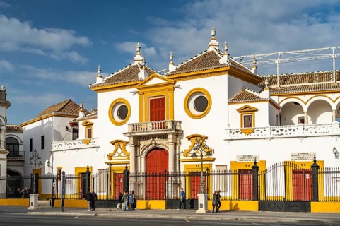 Plaza de toros bullring in Seville