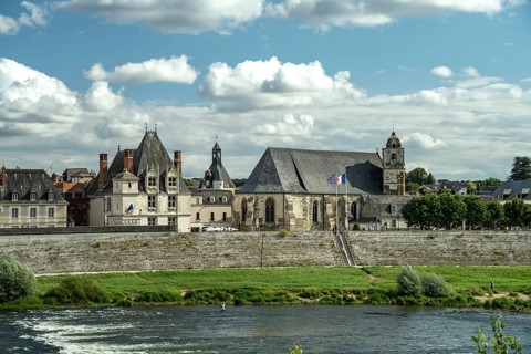 Church Eglise Saint-Florentin and the former town hall Hotel Morin