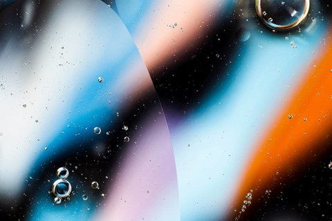 Abstract colourful backdrop oil waves water surface