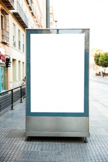 Blank billboard street