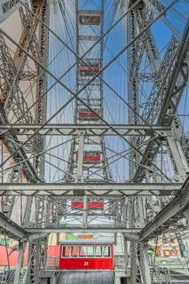 The Vienna Giant Ferris Wheel in the Prater amusement park