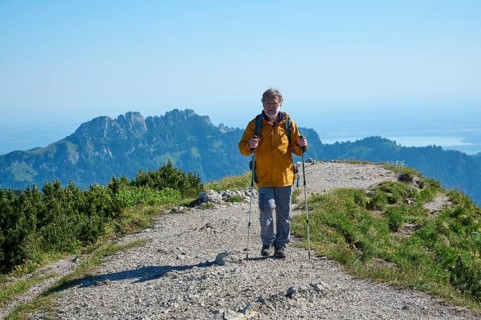 Hikers on the Geigelstein