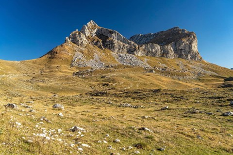 Mountain landscape at Sedlo Pass