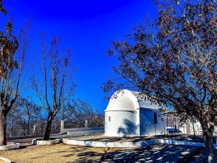 After the great fire on Rhodes in July 2023: Chapel on the road inland near Asklipio. Rhodes