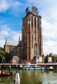 Grote Kerk and city view Dordrecht