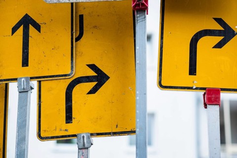 Many traffic signs