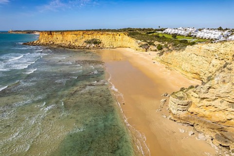 View over the coast and the bay Cala del Puntalejo