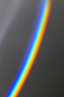 Abstract prism rainbow light