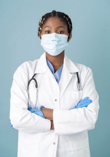 Medium shot health worker with equipment