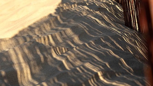 Natural beach sand resource