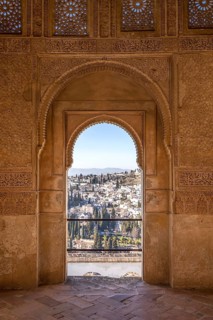 Palacio de Generalife window overlooking Granada