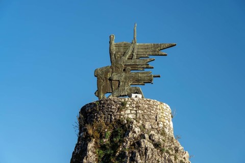 Monument to the Partisans and Heroes of the Second World War in Virpazar on Lake Scutari