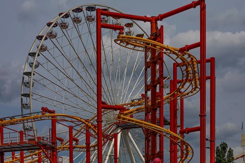 Dark clouds over the adrenalin attraction Volare